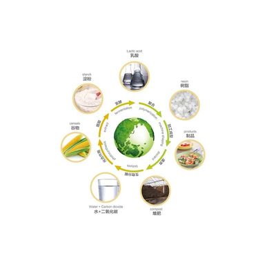 CAS 26100 51 6 50MPa Biodegradable Resins PLA Polylactic Acid No Harm 1.25g/cm3