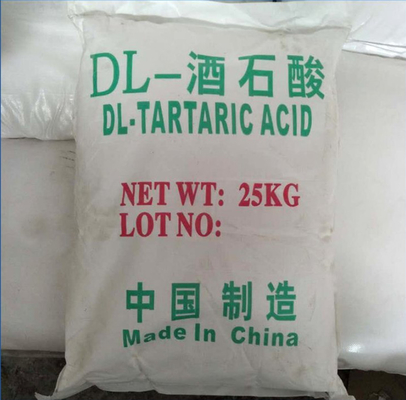 Food Additives Colorless Translucent Crystal DL-Tartaric Acid CAS 133-37-9