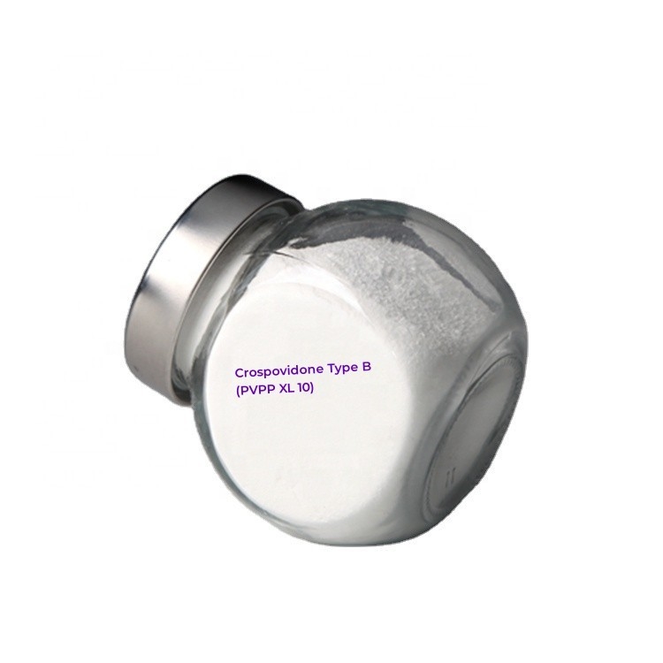 China Factory Supply PVPP Type B Food Grade Crospovidone Powder Insolube PVPP XL 10